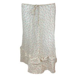 2000's vintage Marni semi sheer floral printed midi skirt